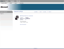 Tablet Screenshot of microsoftbidz.com